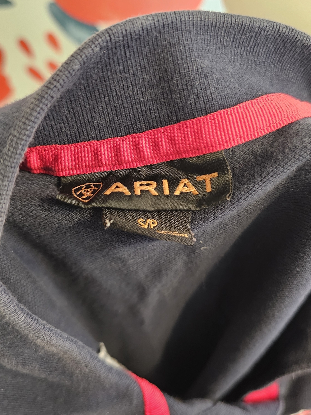 Ariat Black & Red Polo Shirt - Picture 6 of 6